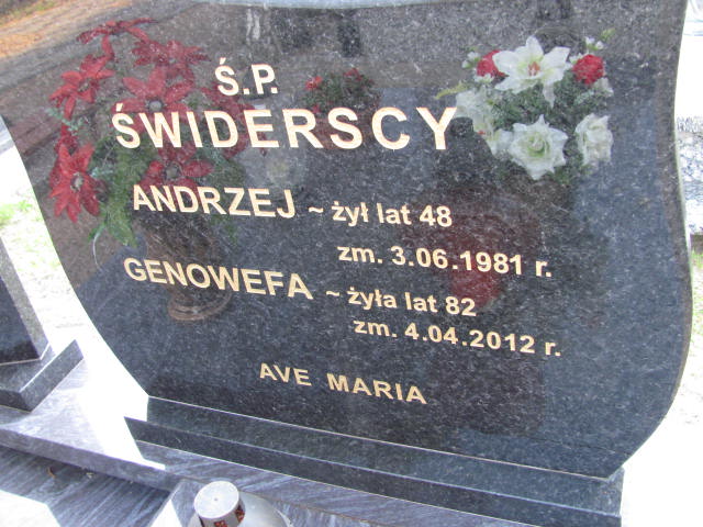 Genowefa Świderska Krzymów - Grobonet - Wyszukiwarka osób pochowanych