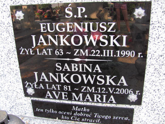 Sabina Jankowska Krzymów - Grobonet - Wyszukiwarka osób pochowanych