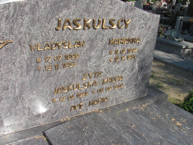 Marianna Jaskulska 1902 Krzymów - Grobonet - Wyszukiwarka osób pochowanych