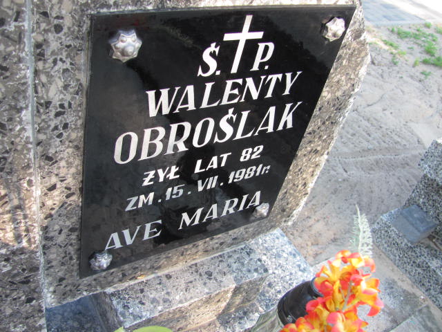 Walenty Obroślak Krzymów - Grobonet - Wyszukiwarka osób pochowanych