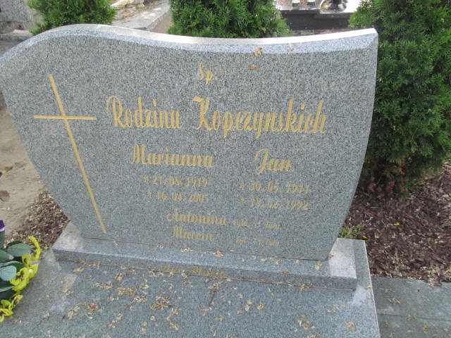 Jan Kopczyński 1911 Krzymów - Grobonet - Wyszukiwarka osób pochowanych